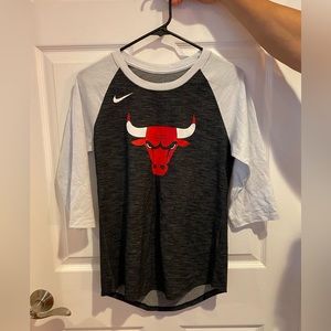 Bulls Basketball Sports Long Sleeve Tee Shirt
